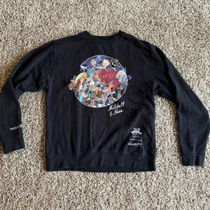 Mitchell & Ness Black Space Jam Crewneck Sweater with Graphic
